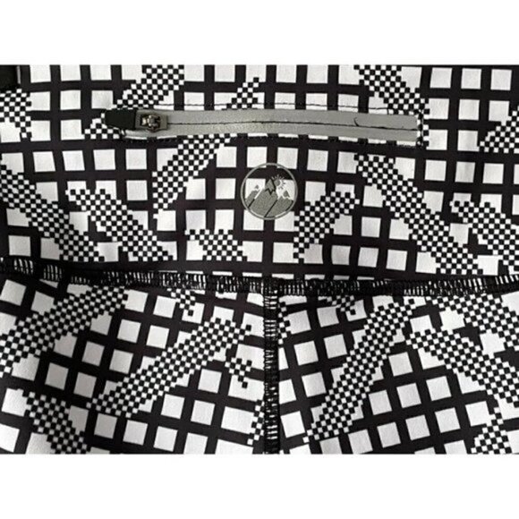 Belcorva Mid-Calf Leggings Women’s Size Small Geometric Athletic Yoga Pockets - Picture 5 of 9